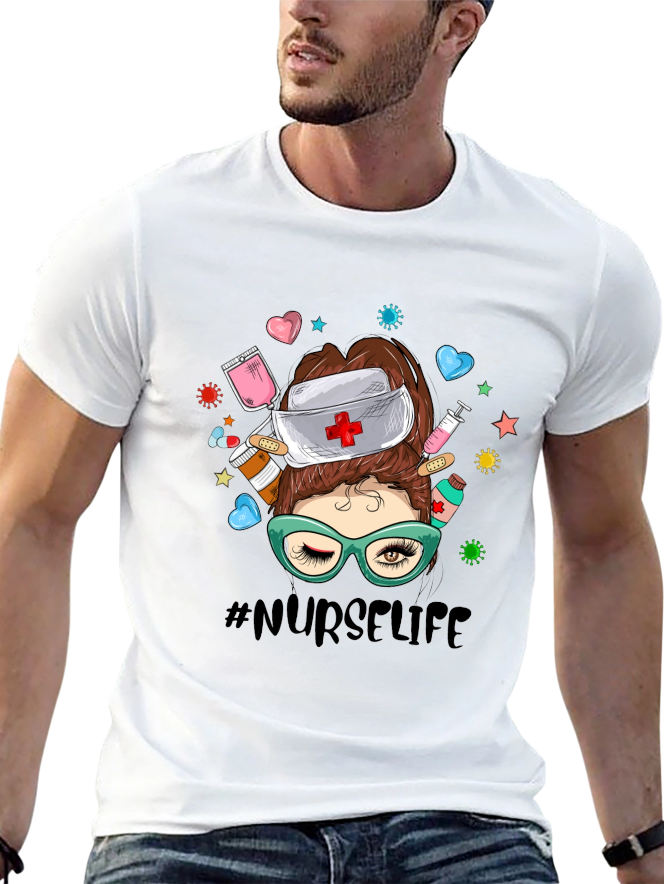 Nurse Life Graphic T-Shirt
