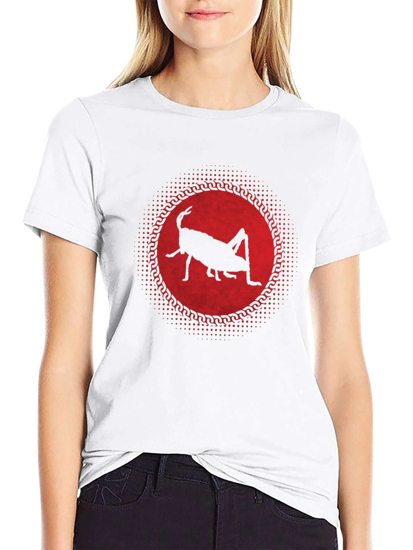 Grasshopper Silhouette Graphic Tee