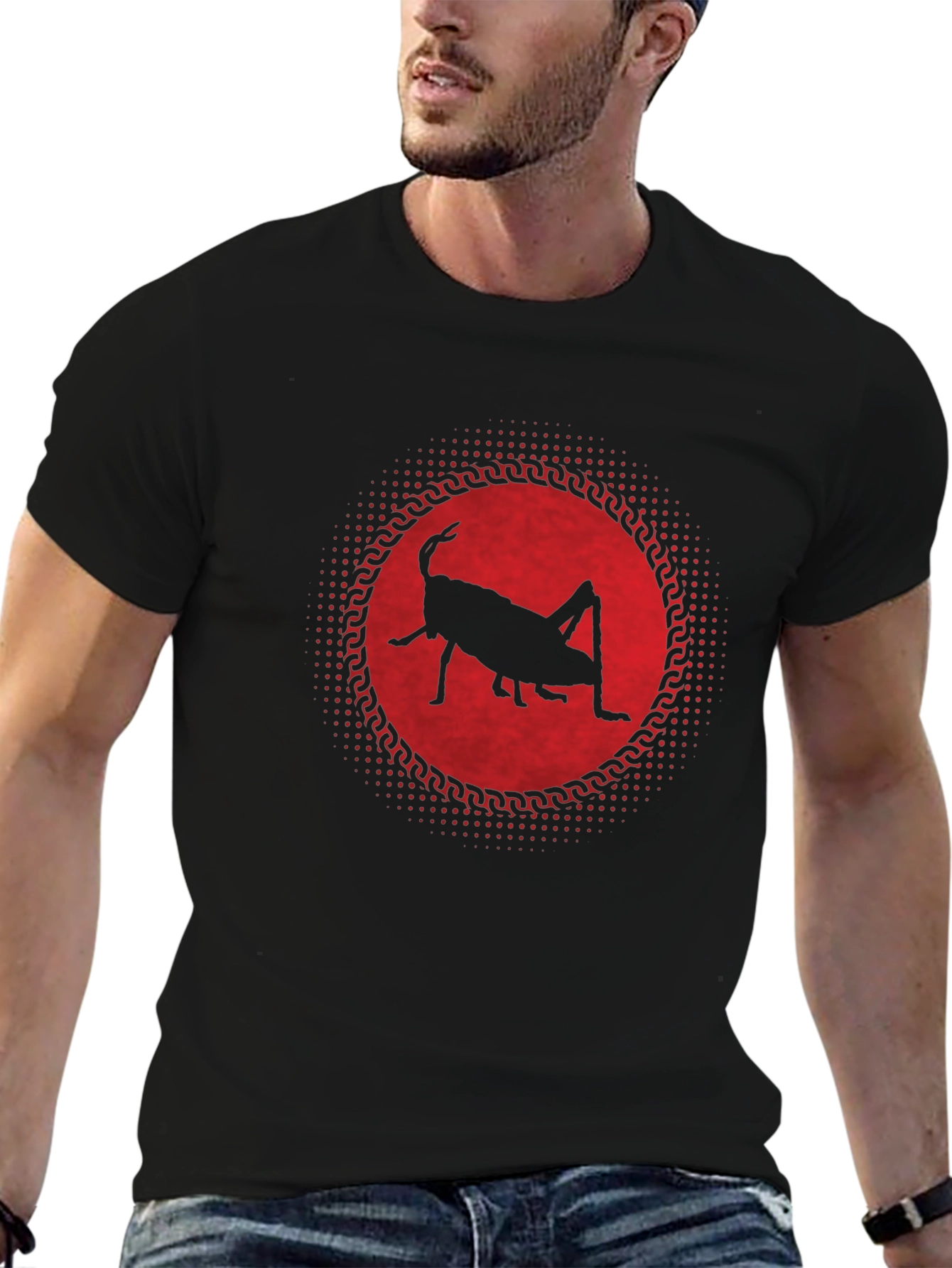 Grasshopper Silhouette Graphic Tee