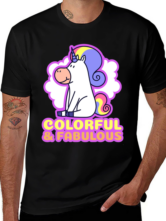 Colorful & Fabulous Unicorn Graphic Tee