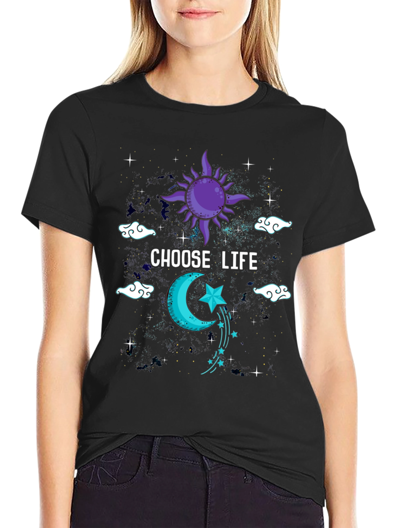 Choose Life Celestial Graphic Tee