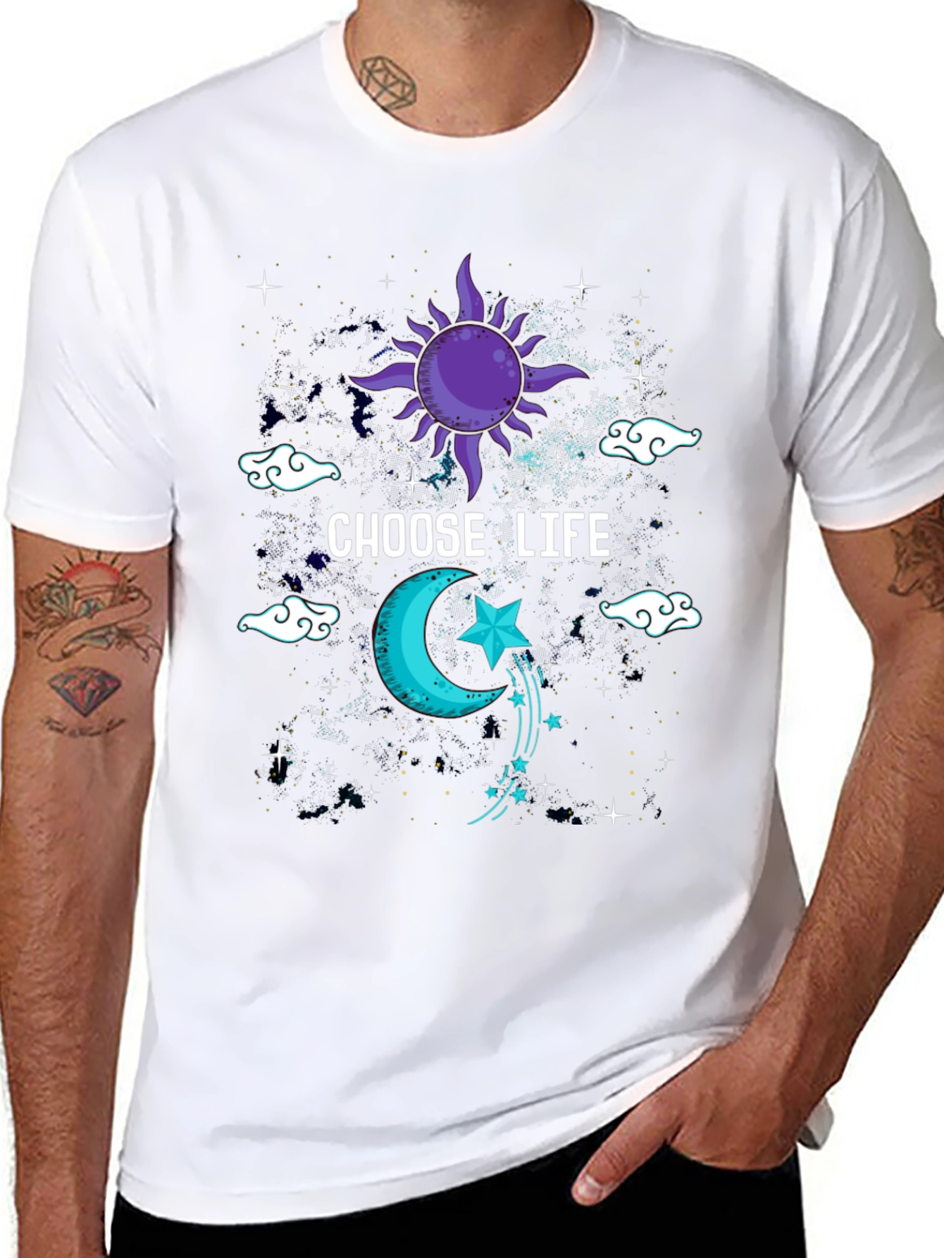 Choose Life Celestial Graphic Tee