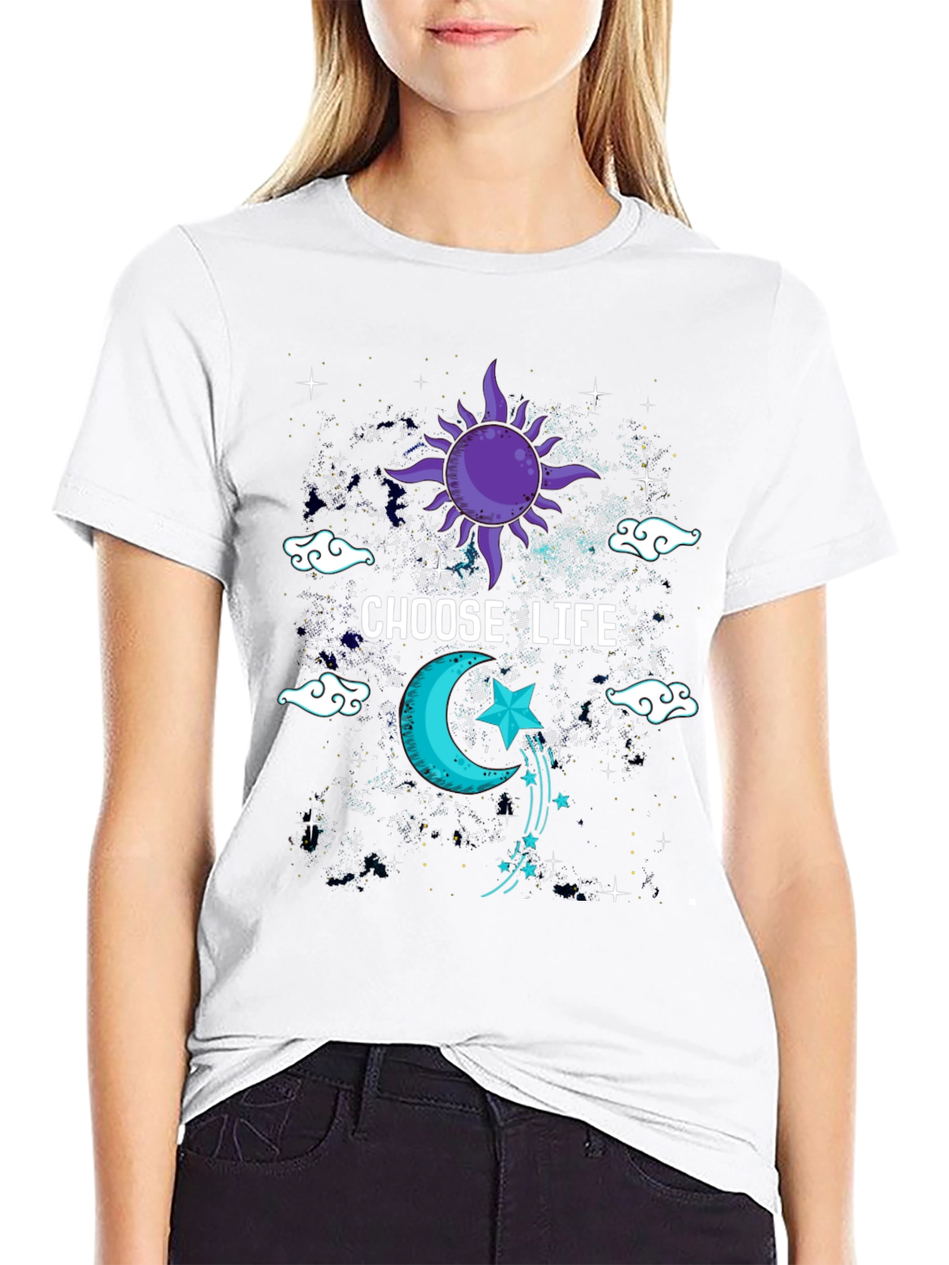 Choose Life Celestial Graphic Tee