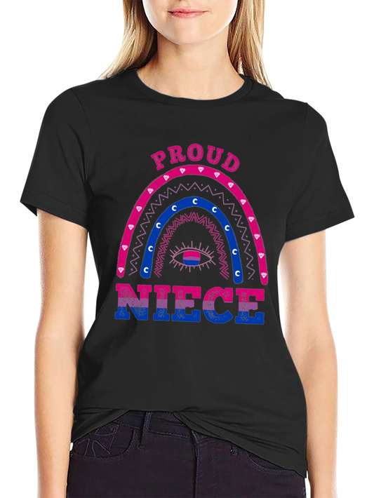 Proud Niece Bi Pride Rainbow T-Shirt