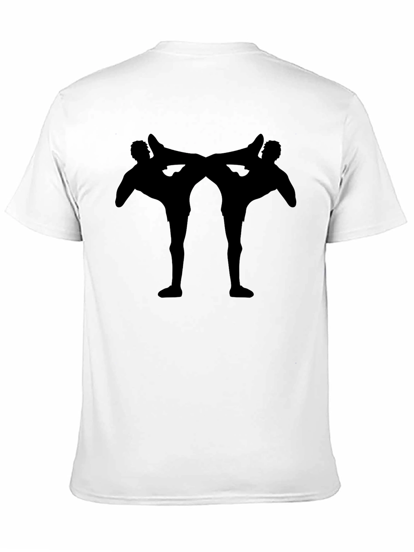 Martial Arts Silhouette Black T-Shirt