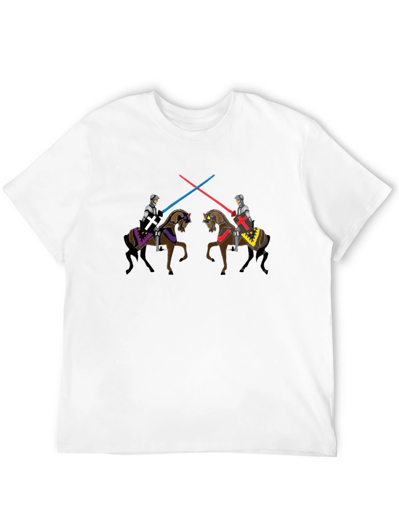 Jousting Knights Lightsaber T-Shirt