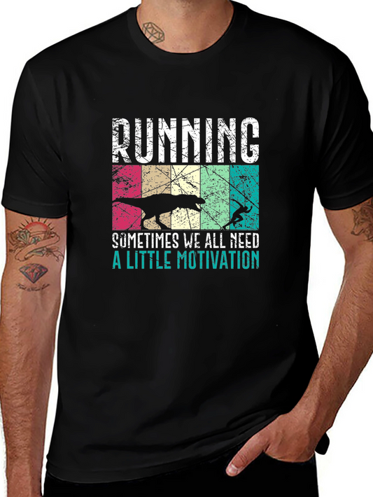 Running Dinosaur Motivation T-Shirt