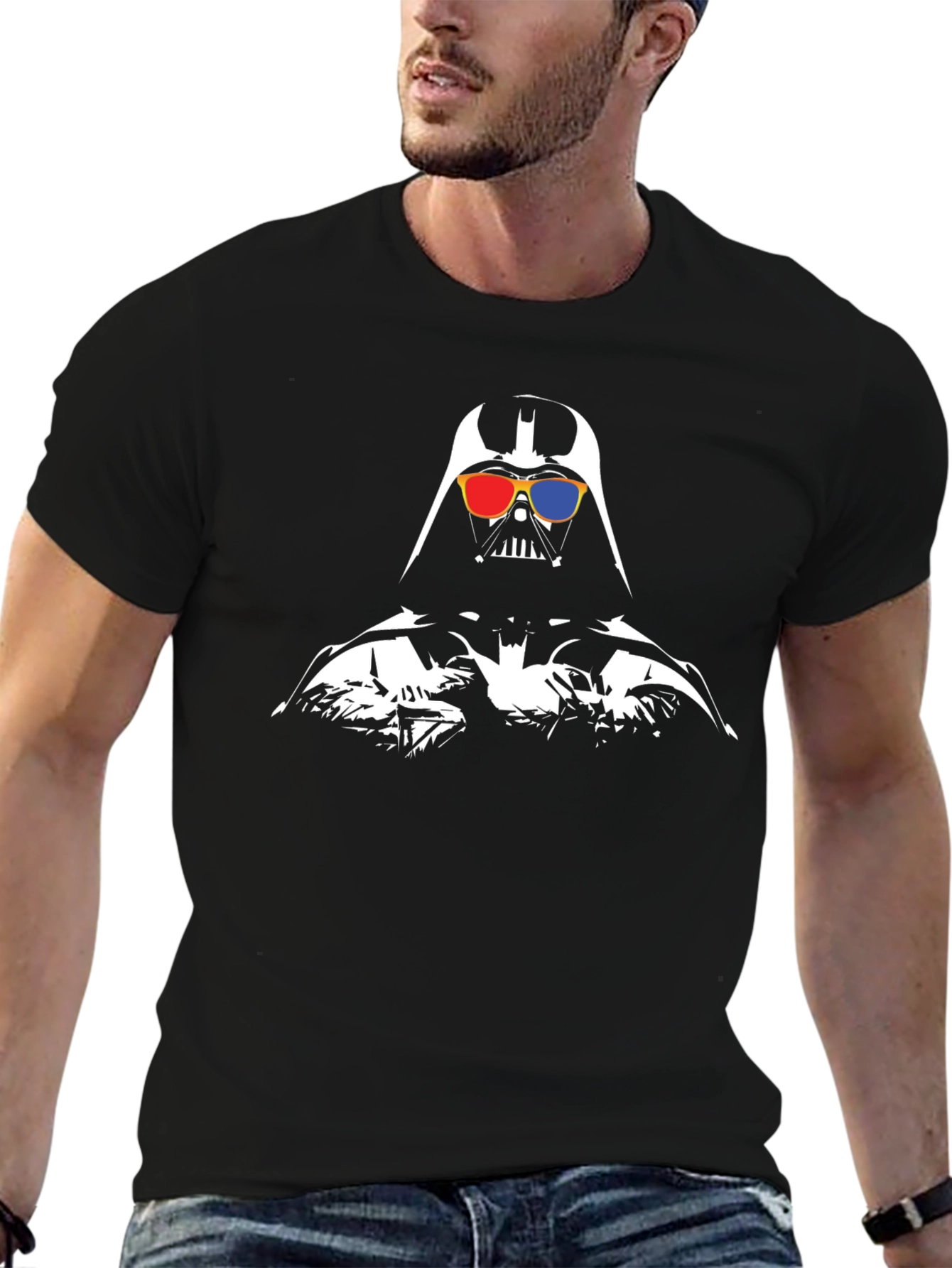 Darth Vader 3D Glasses Graphic Tee
