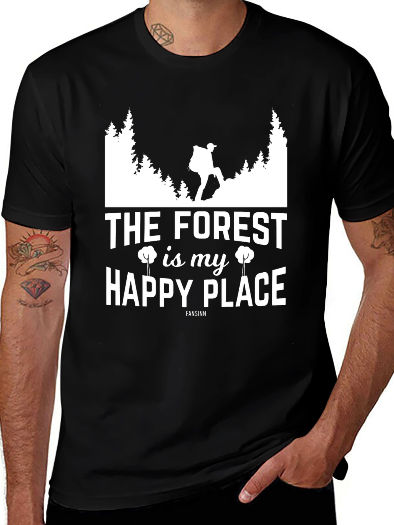 The Forest Is My Happy Place Graphic T-Shirt
