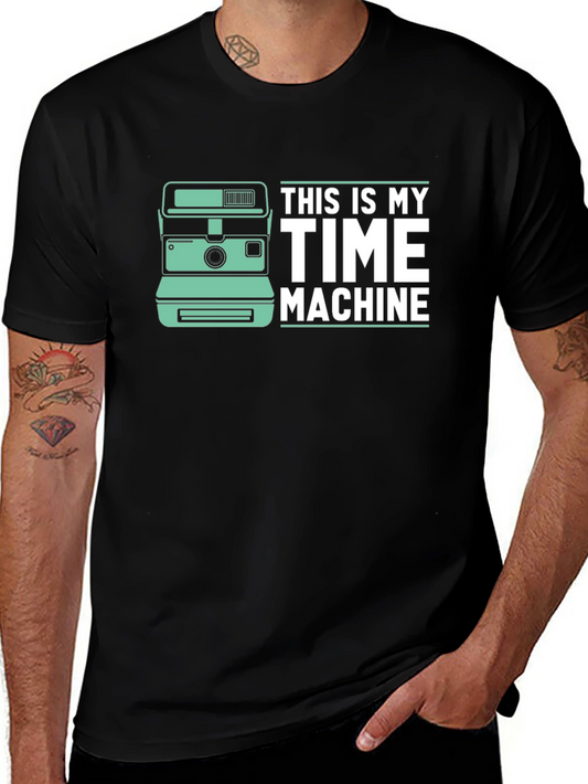 Time Machine Camera Graphic Tee - Black