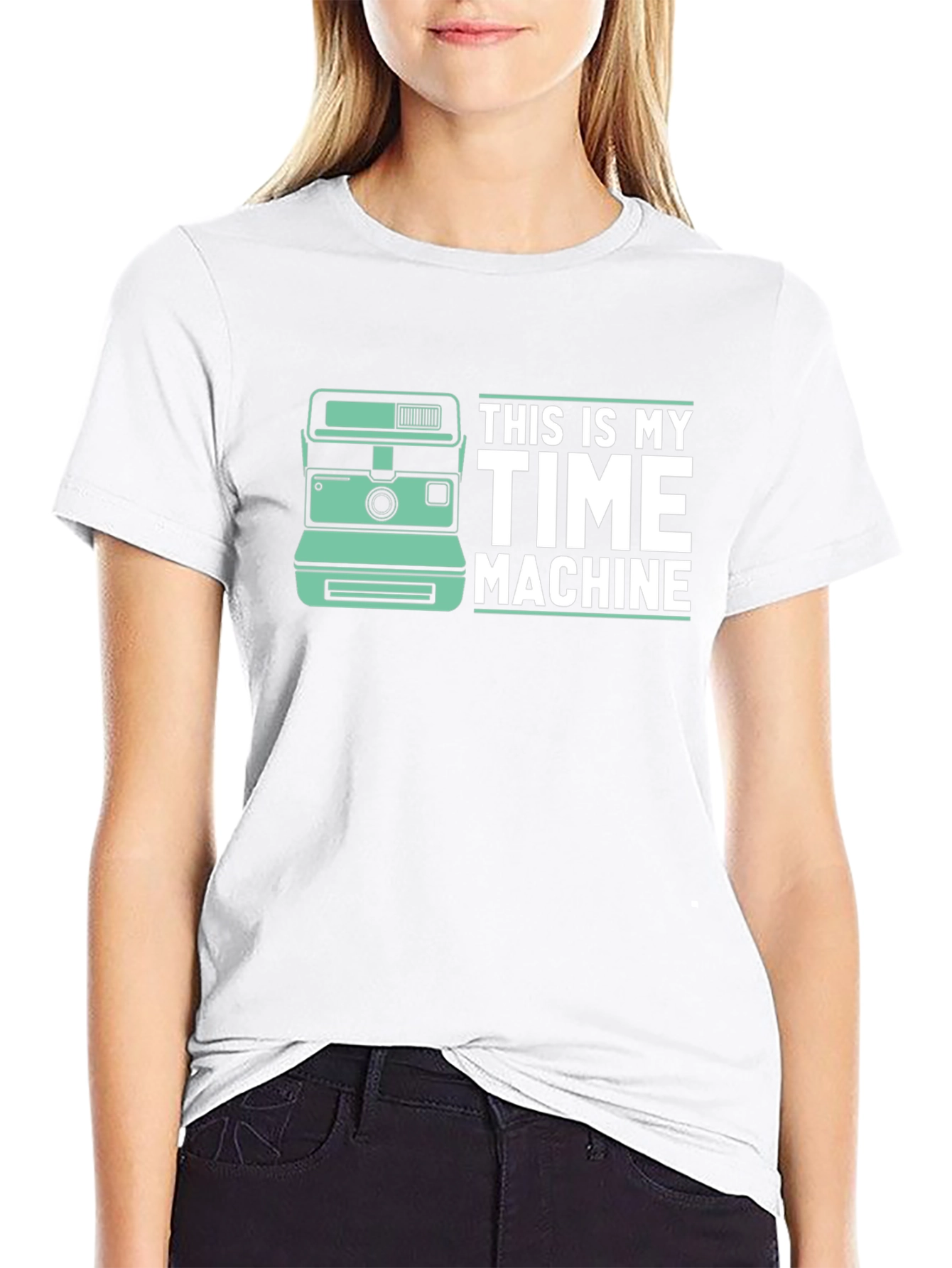 Time Machine Camera Graphic Tee - Black