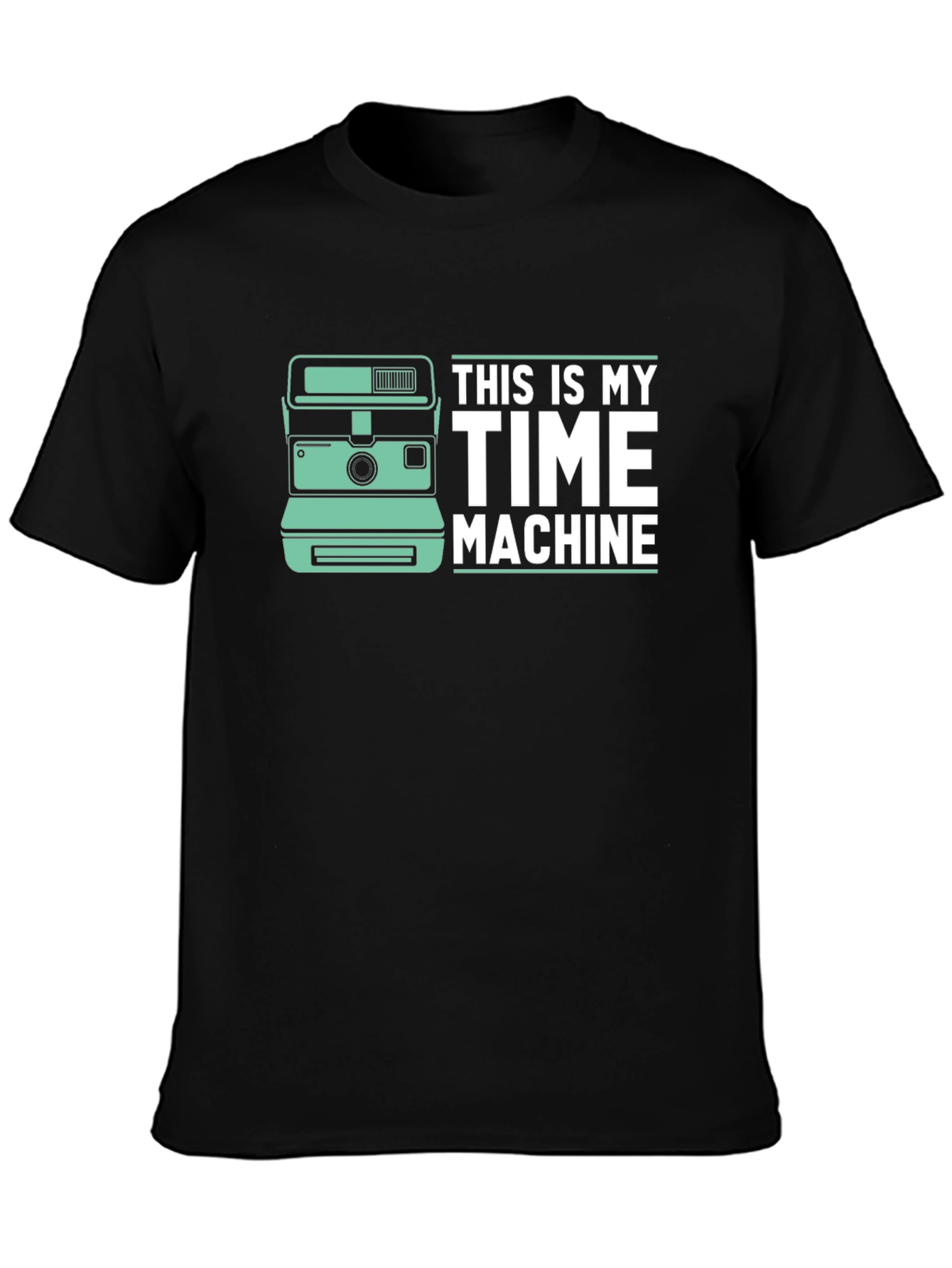 Time Machine Camera Graphic Tee - Black