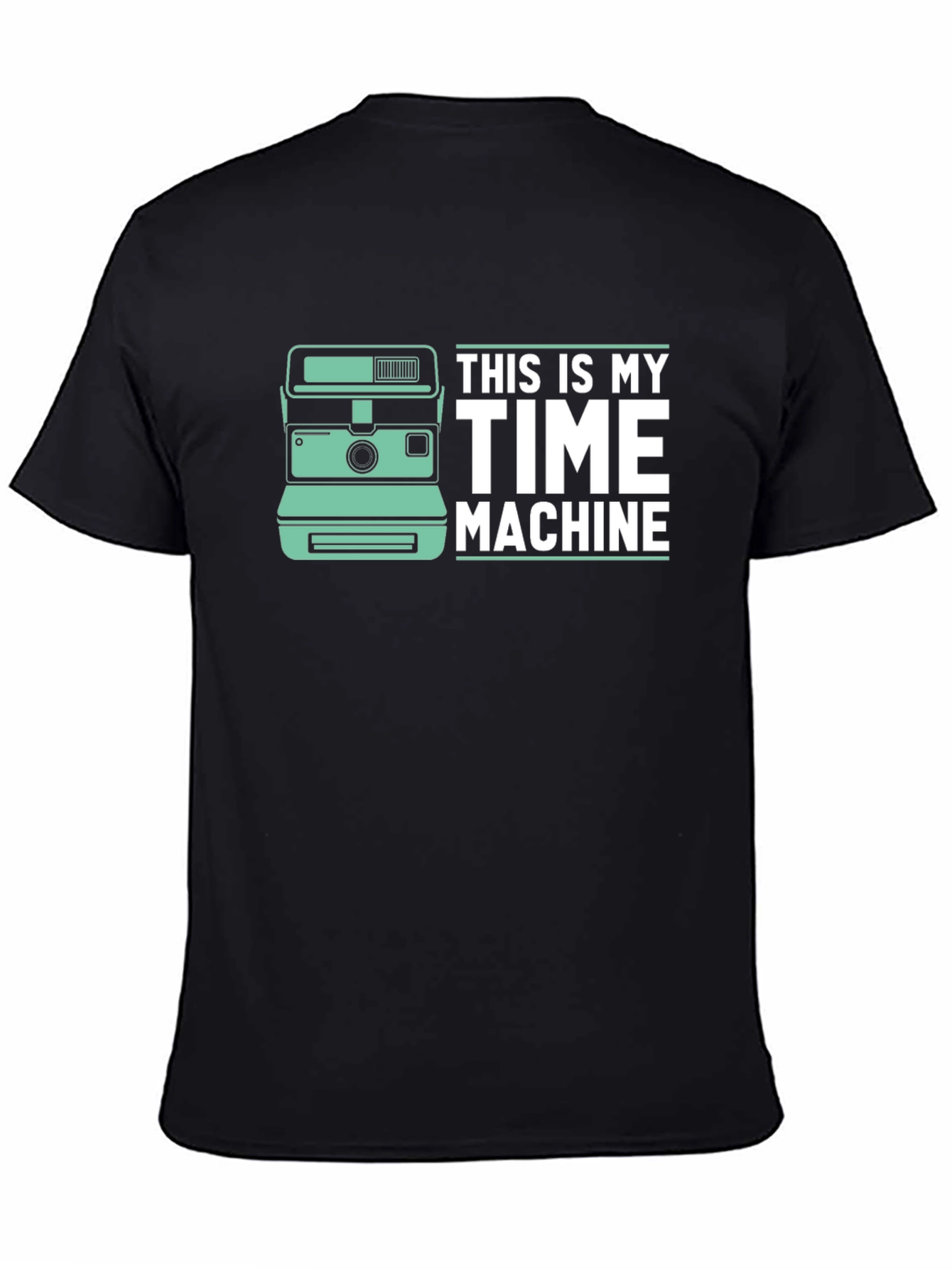 Time Machine Camera Graphic Tee - Black