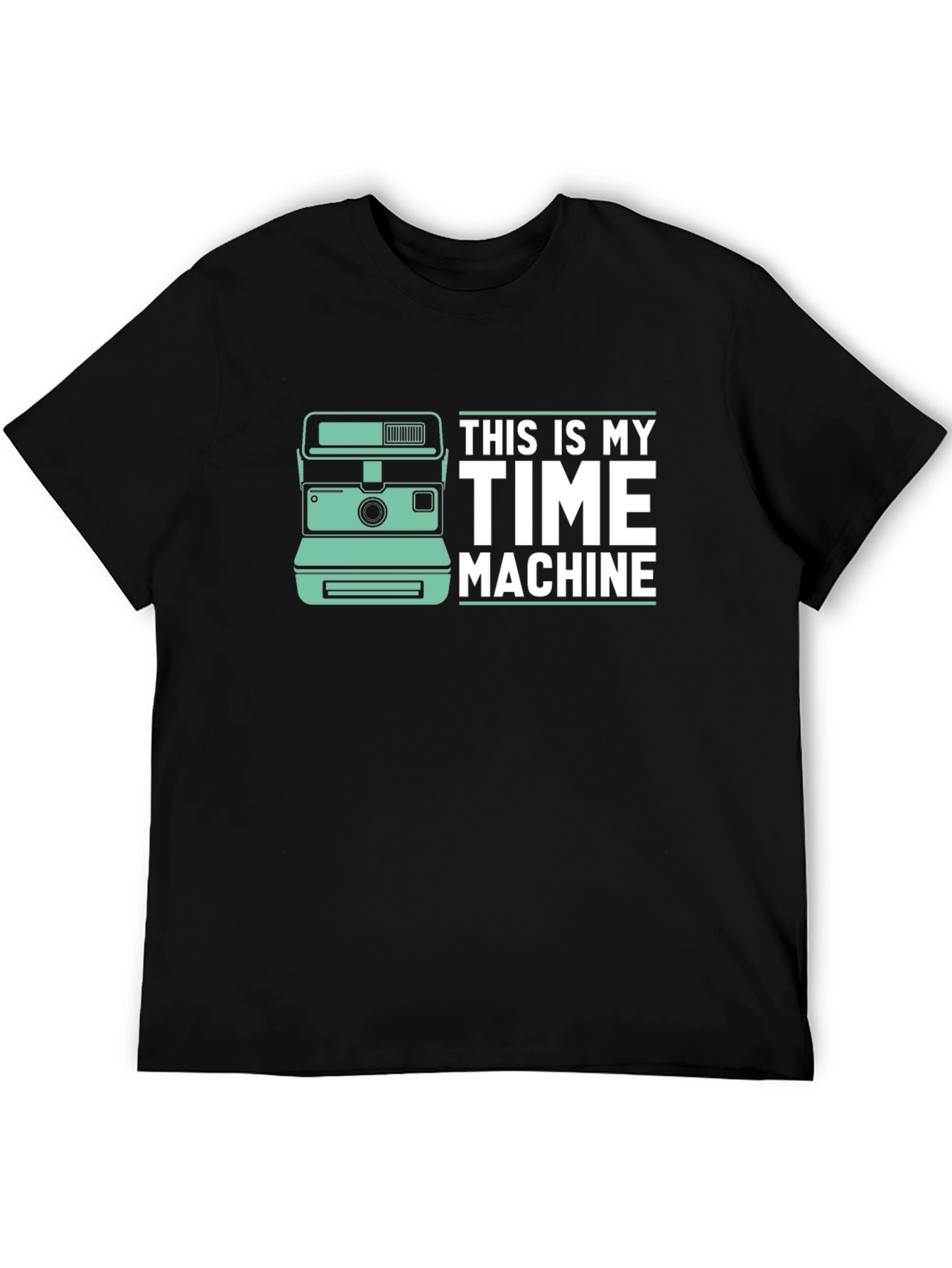 Time Machine Camera Graphic Tee - Black