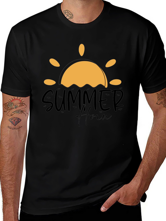 Summer Horn Black Graphic Tee