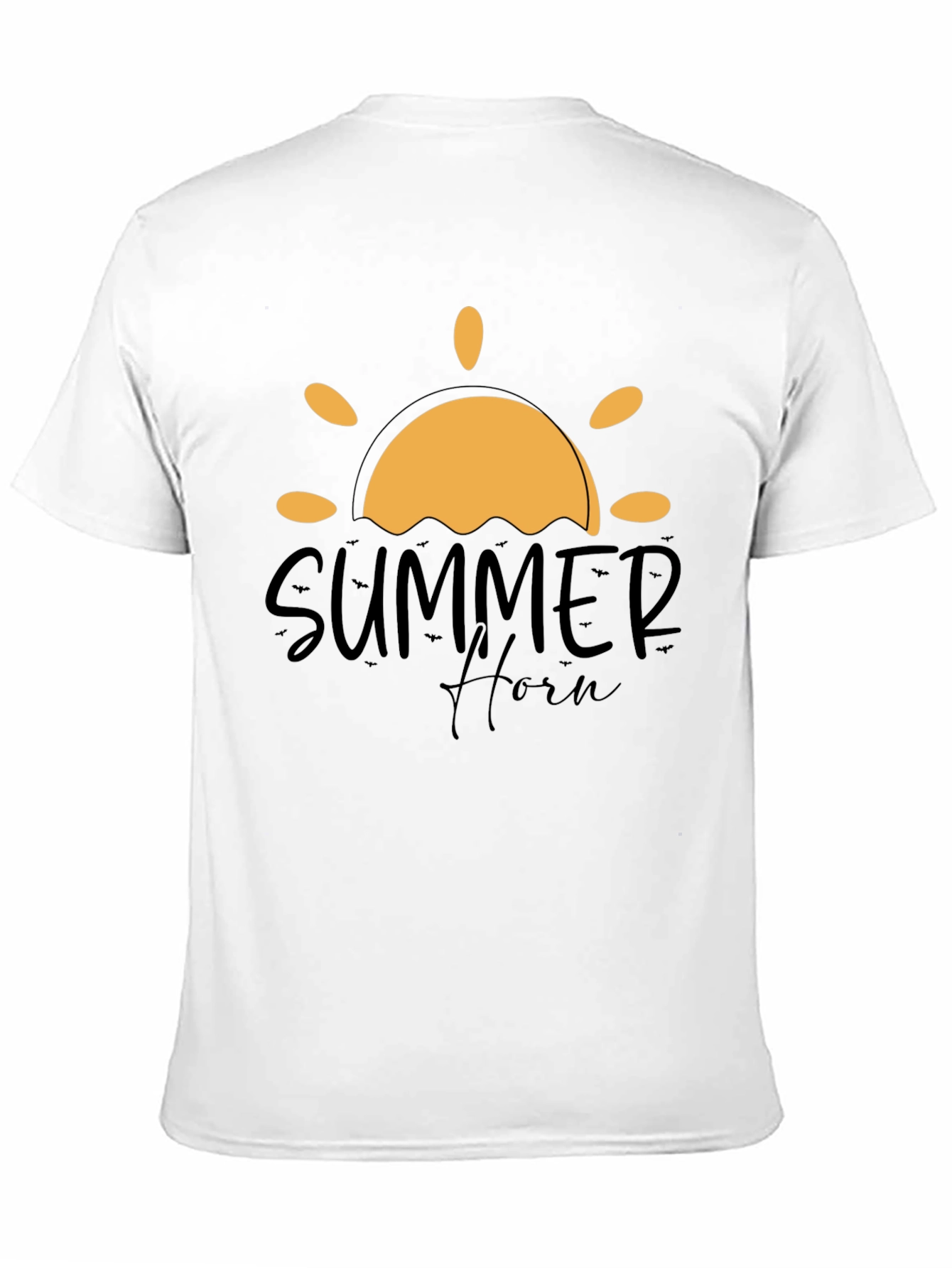 Summer Horn Black Graphic Tee