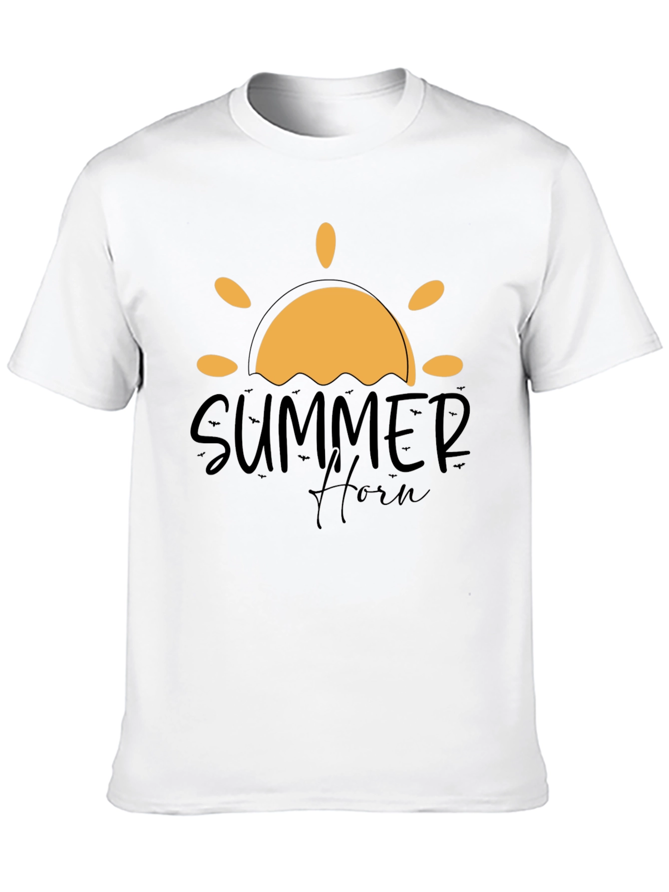 Summer Horn Black Graphic Tee