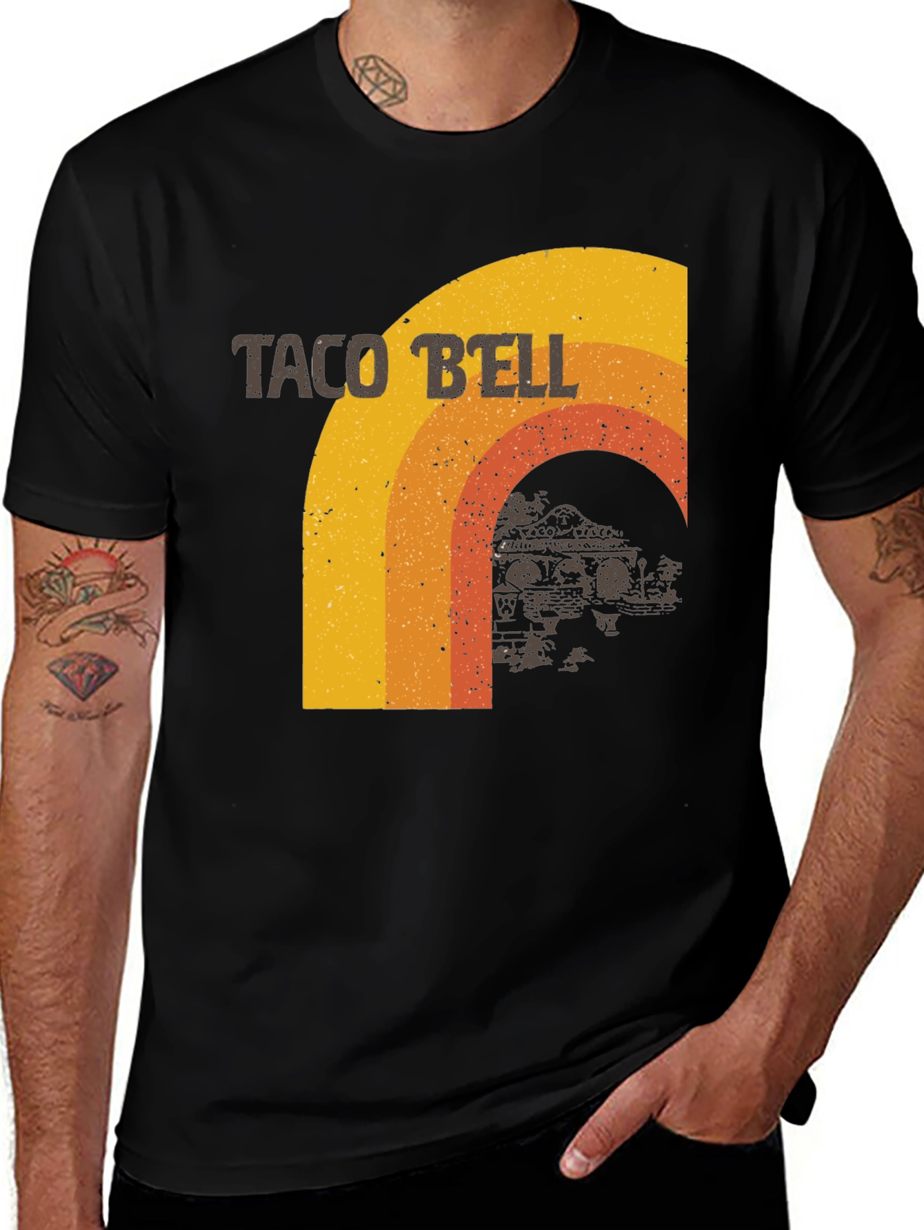 Retro Taco Bell Black T-Shirt