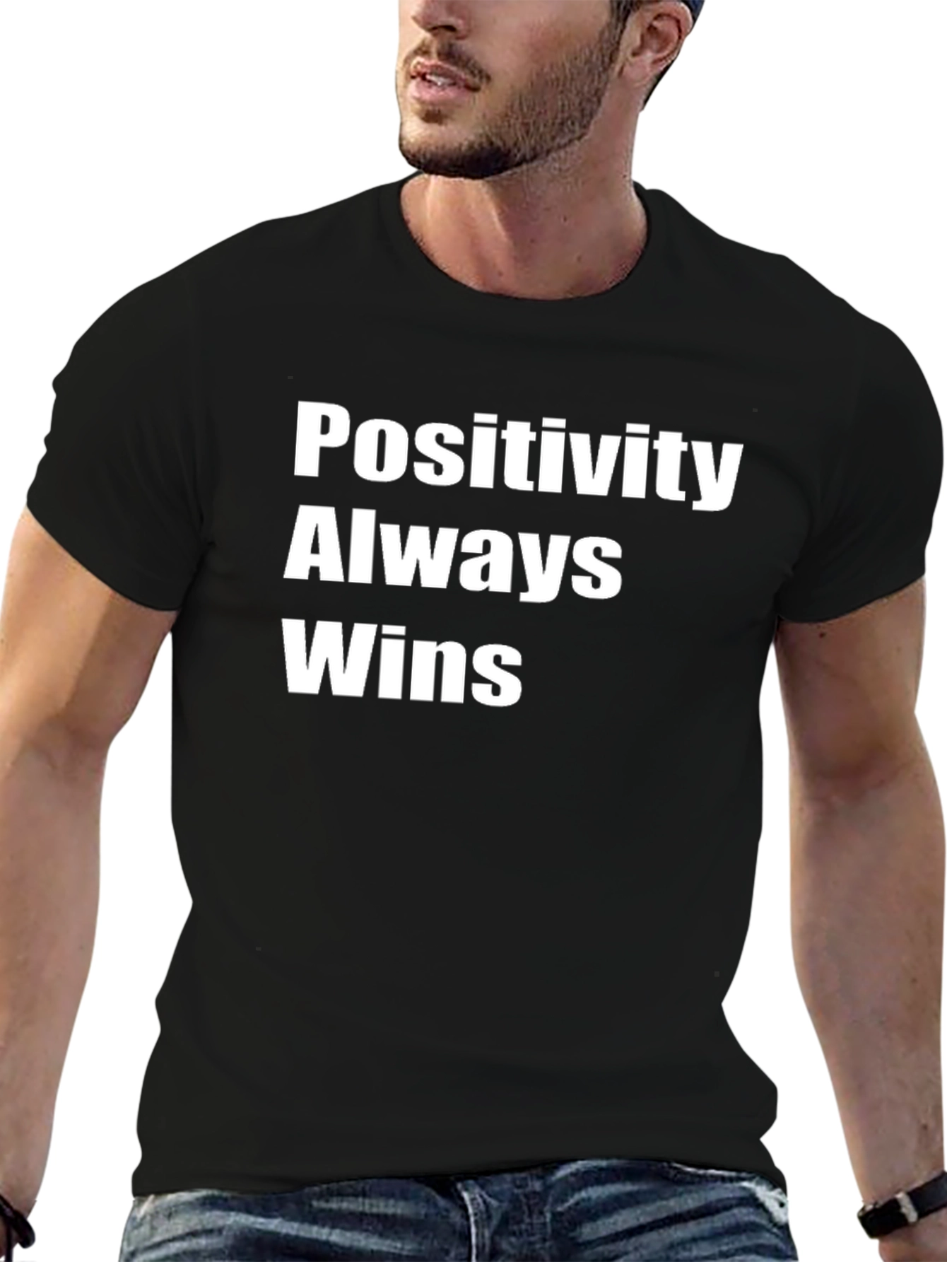 Positivity Always Wins Black T-Shirt