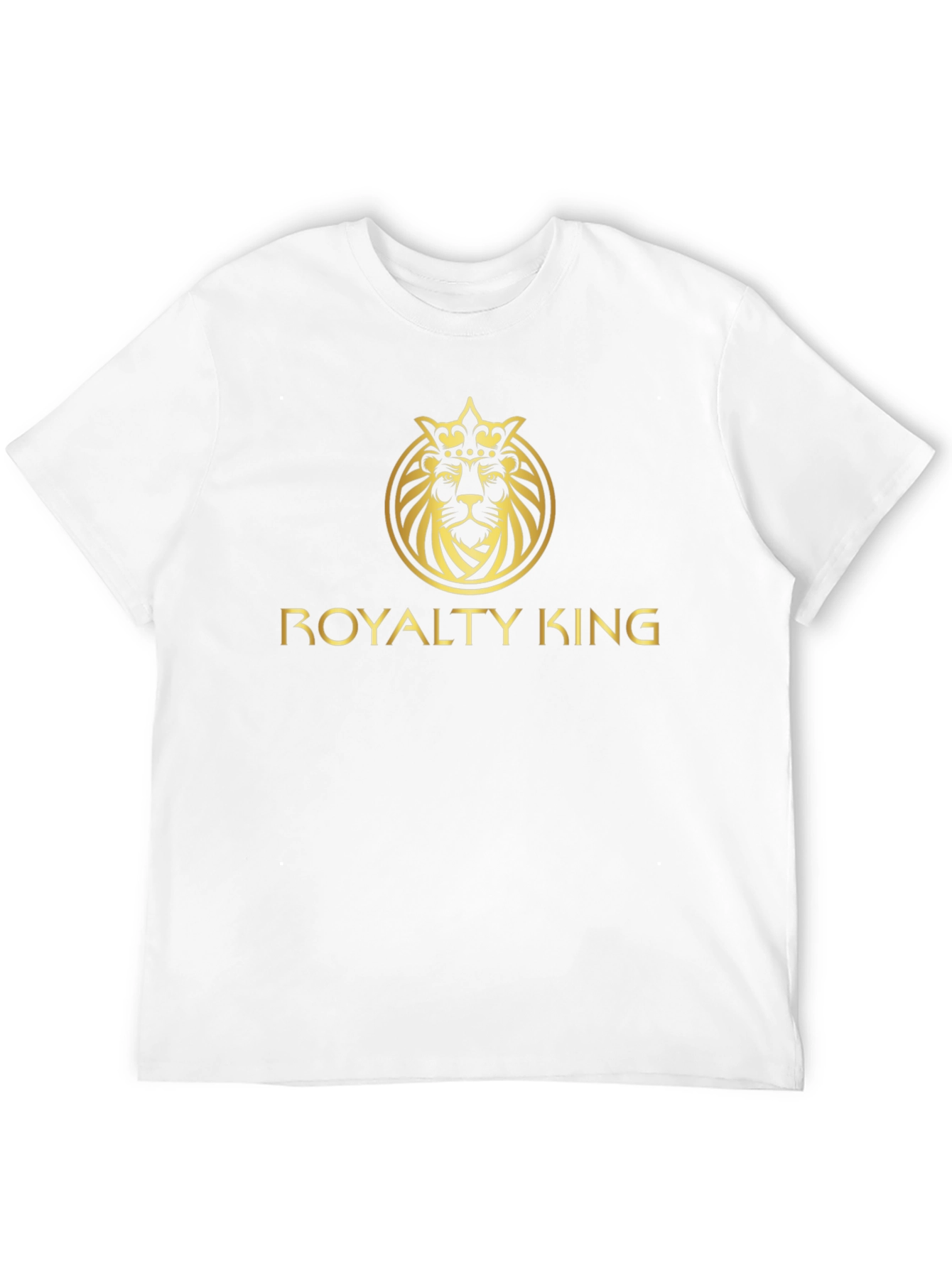 Royalty King Lion Crown Graphic Tee - Black