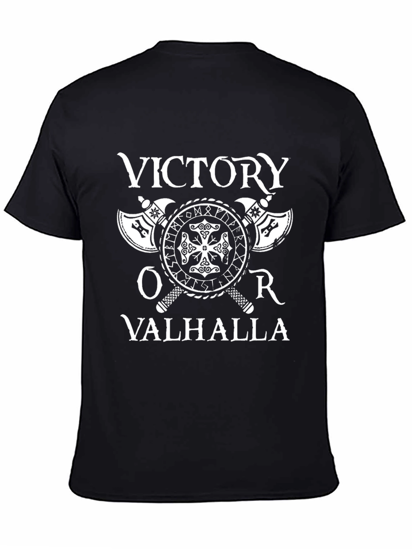 Victory or Valhalla Viking Axe T-Shirt