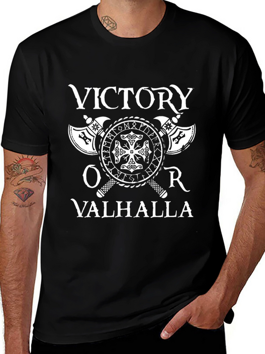 Victory or Valhalla Viking Axe T-Shirt