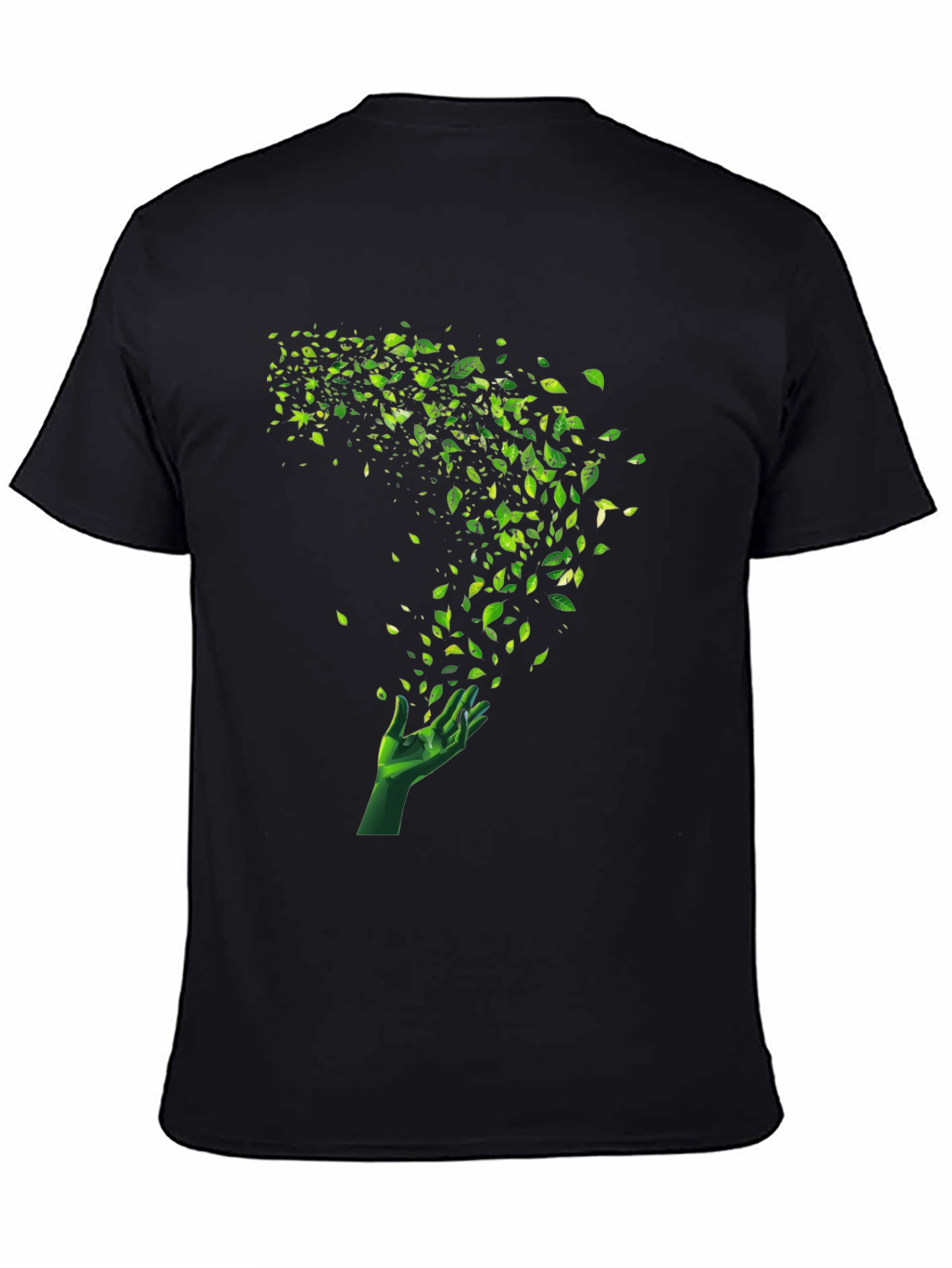 Natures Touch Graphic Tee - Black Cotton Blend