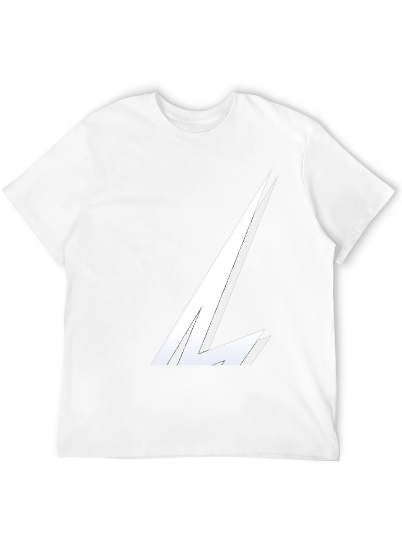Stylish Black Tee with White Graphic Design