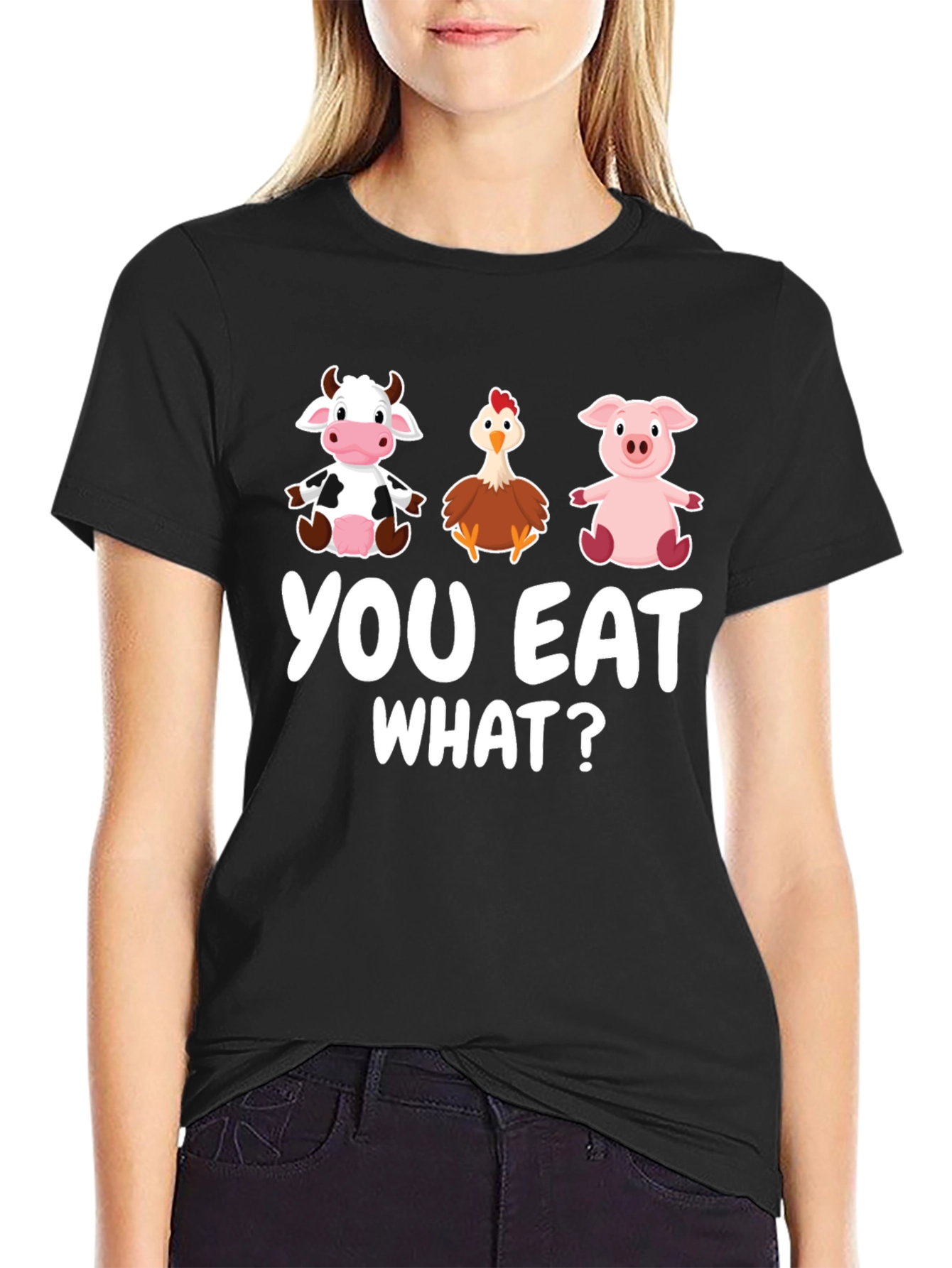 Funny Vegan You Eat What? T-Shirt