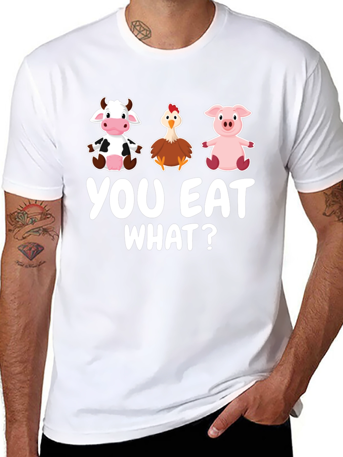 Funny Vegan You Eat What? T-Shirt