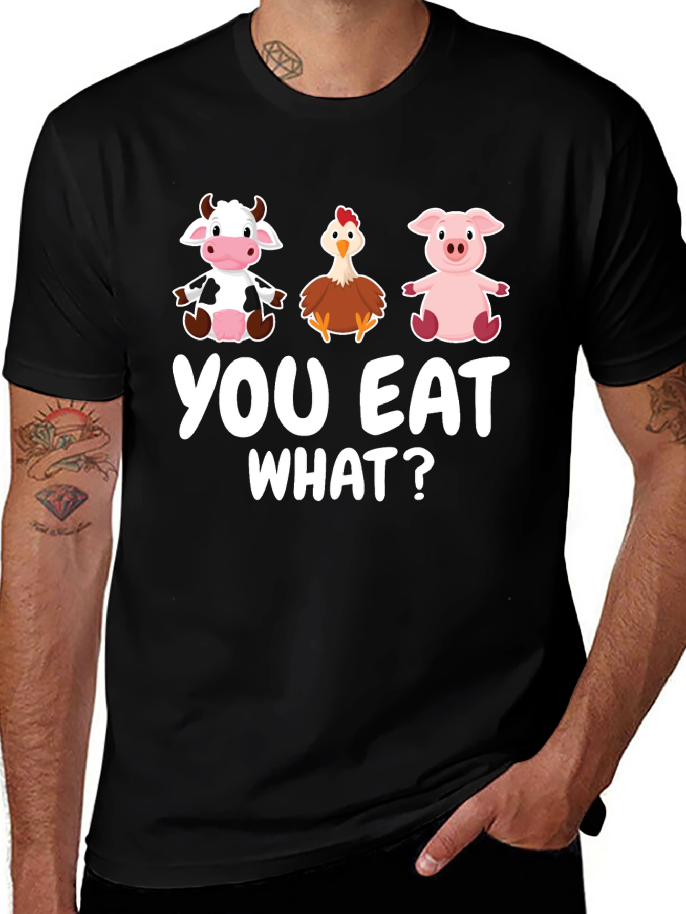 Funny Vegan You Eat What? T-Shirt