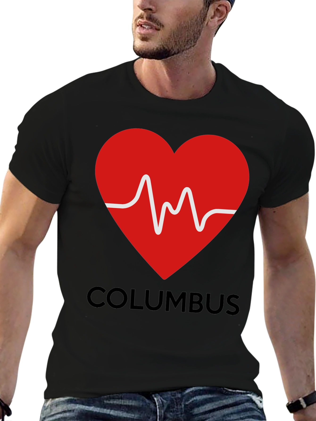 Columbus Heartbeat T-Shirt - City Pride Tee