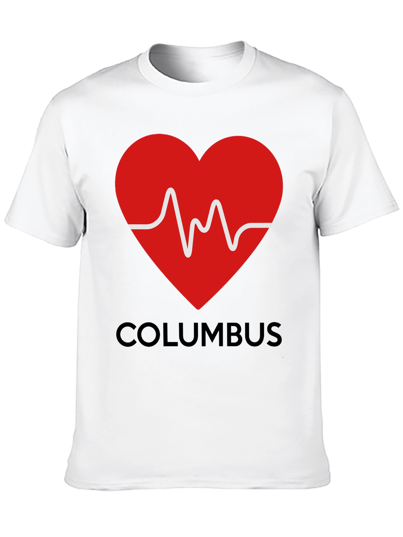 Columbus Heartbeat T-Shirt - City Pride Tee