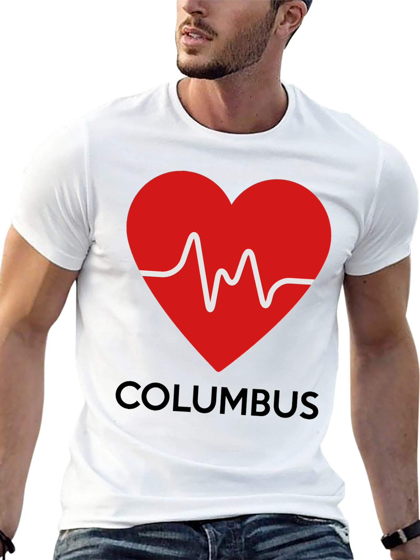 Columbus Heartbeat T-Shirt - City Pride Tee