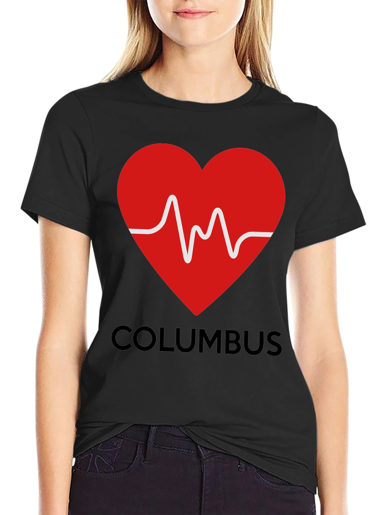 Columbus Heartbeat T-Shirt - City Pride Tee
