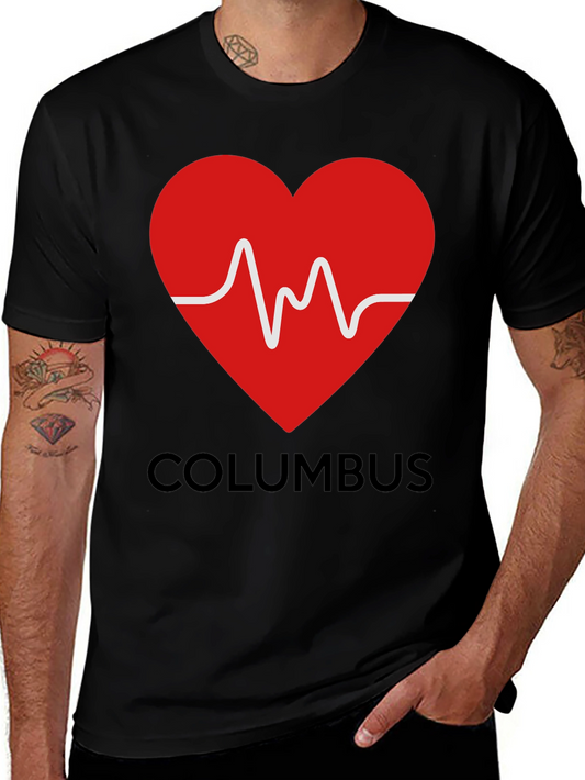 Columbus Heartbeat T-Shirt - City Pride Tee