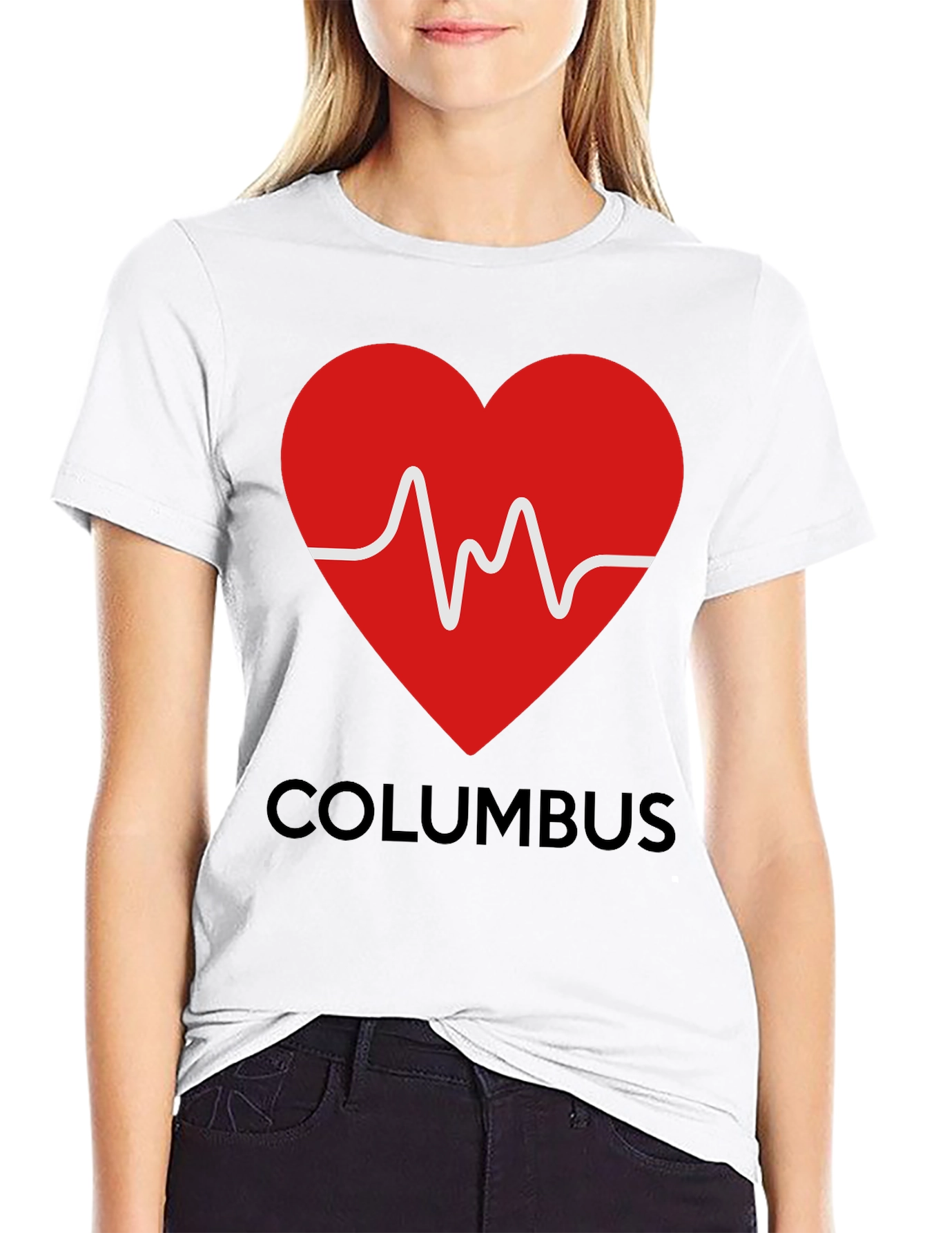 Columbus Heartbeat T-Shirt - City Pride Tee
