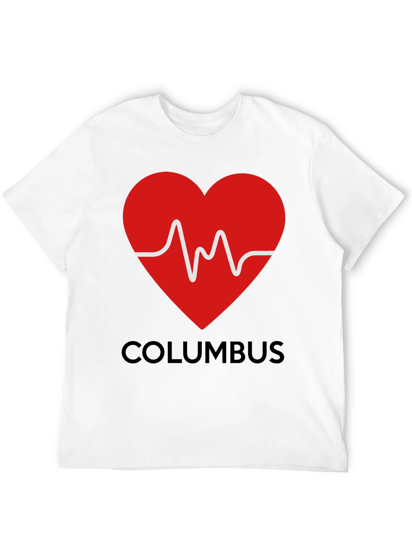 Columbus Heartbeat T-Shirt - City Pride Tee