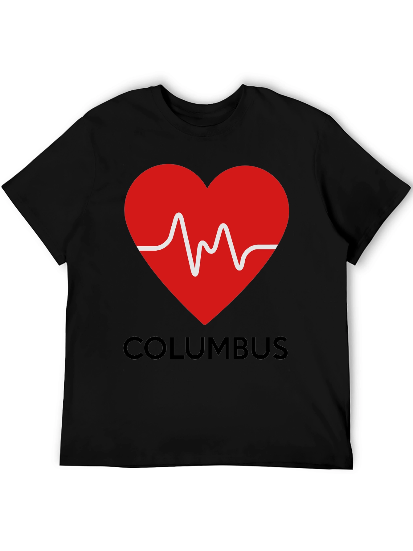 Columbus Heartbeat T-Shirt - City Pride Tee