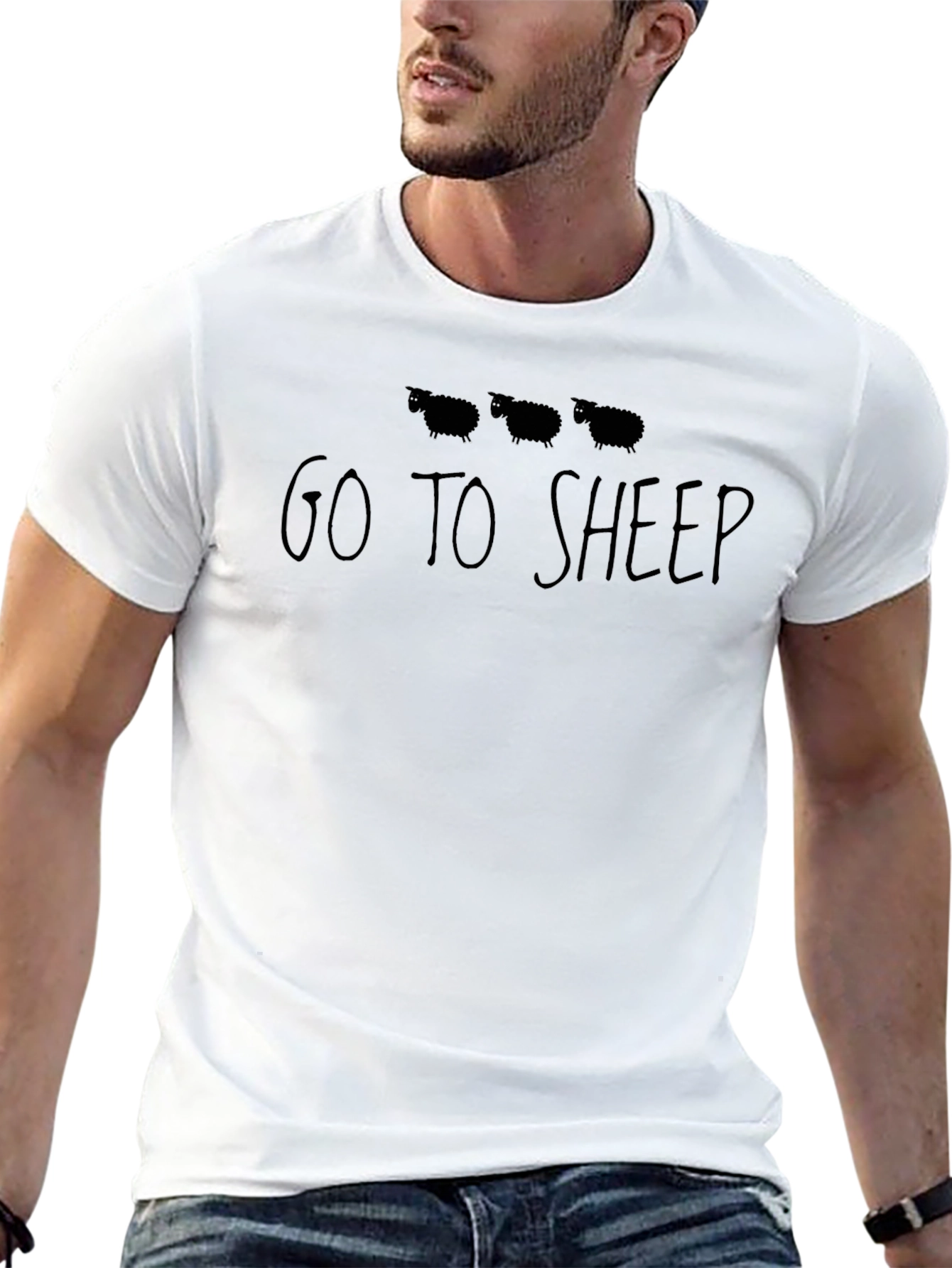 Go to Sheep Graphic Tee Black
