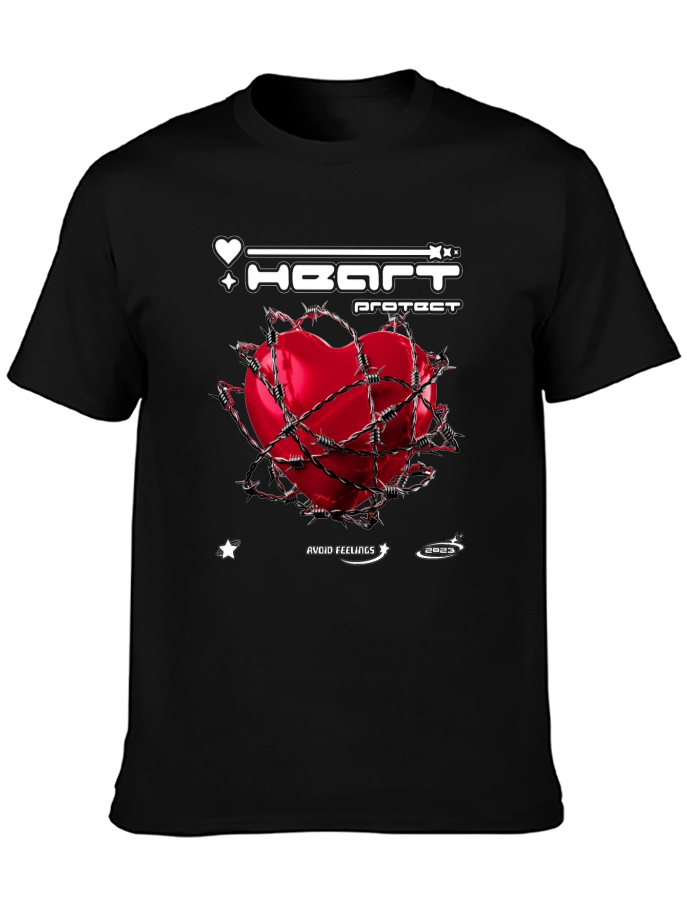 Edgy Heart Protect Graphic Tee
