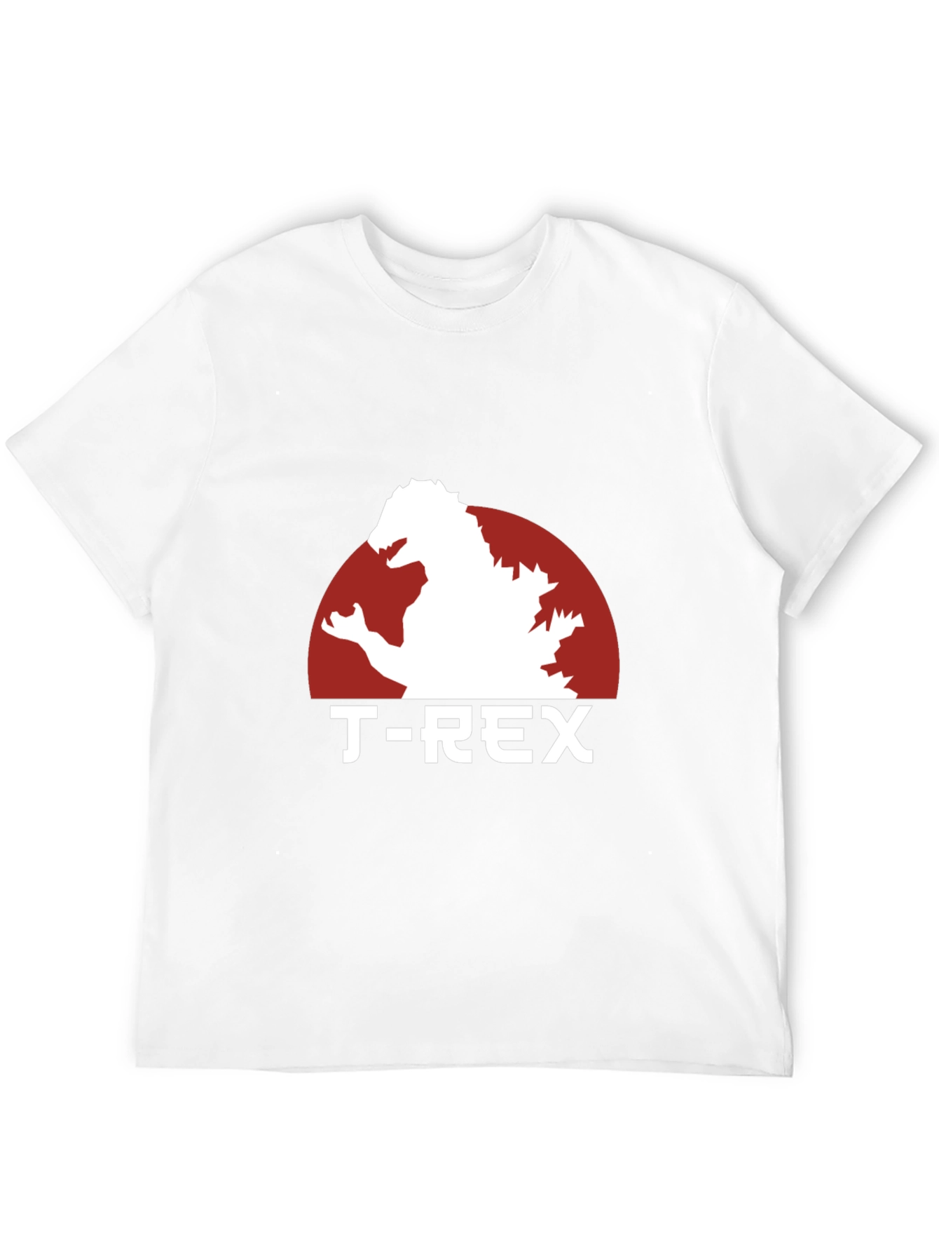 Godzilla T-Rex Graphic Print Black T-Shirt