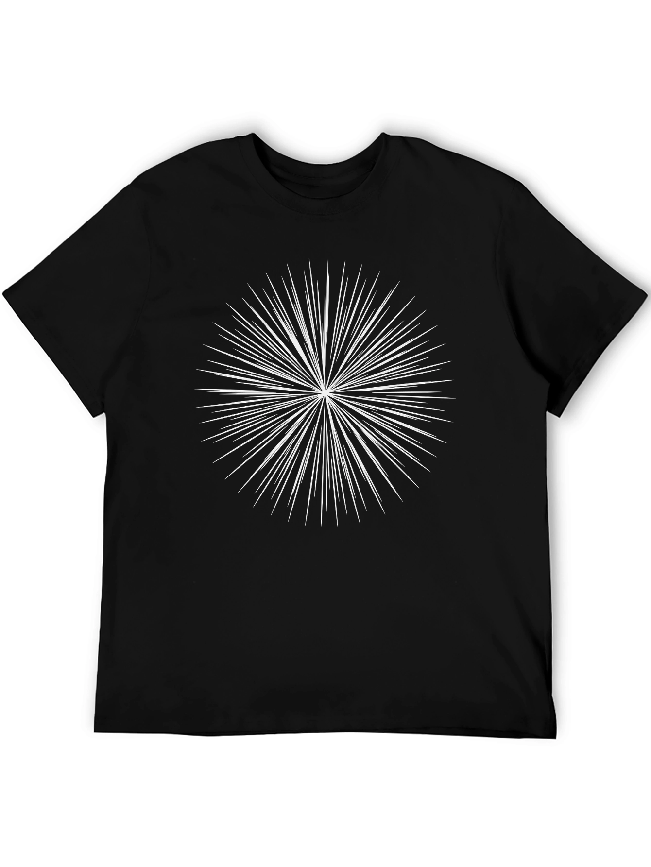 Starburst Graphic Tee - Classic Black Cotton