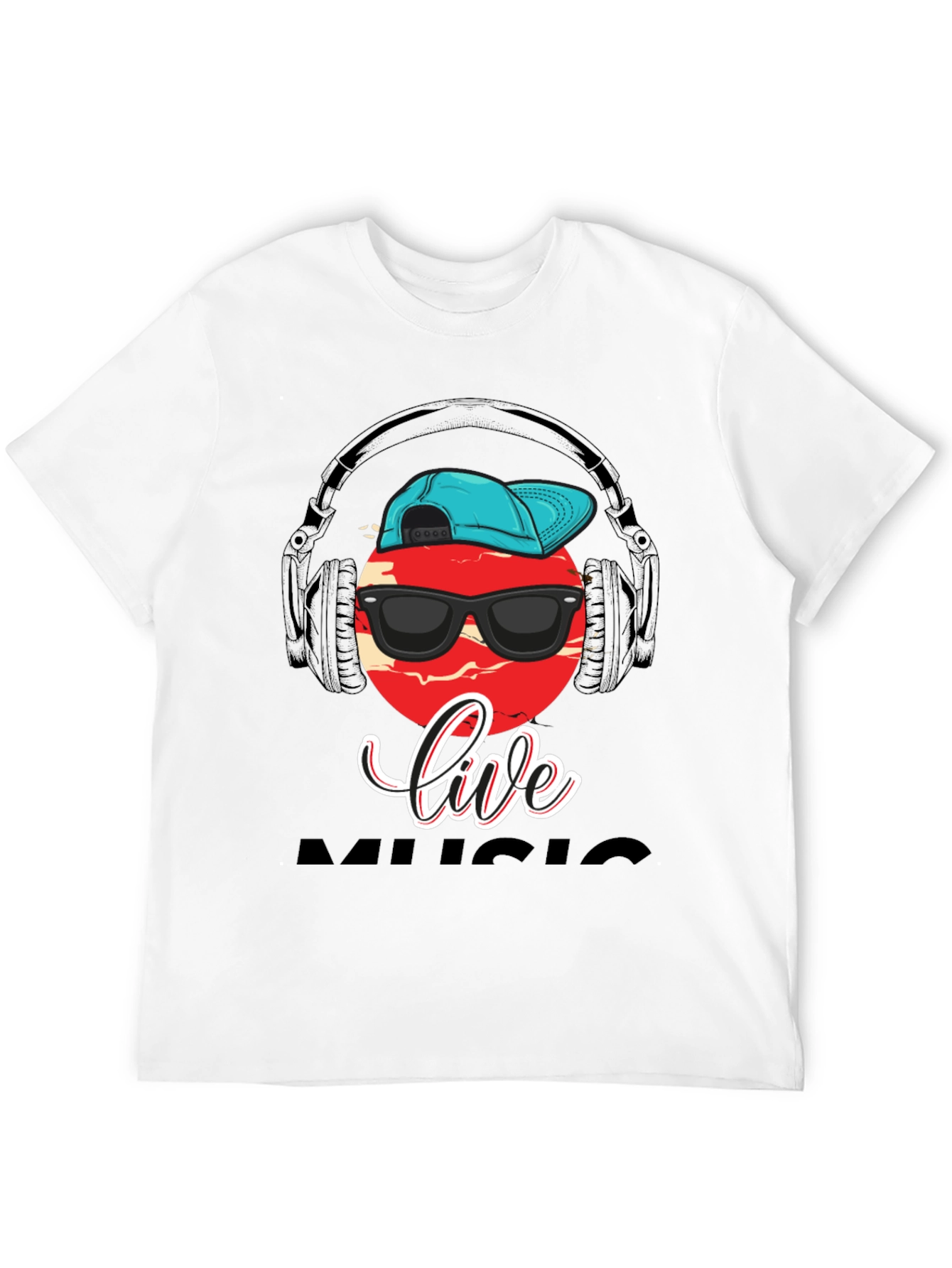 Live Music Graphic Print T-Shirt