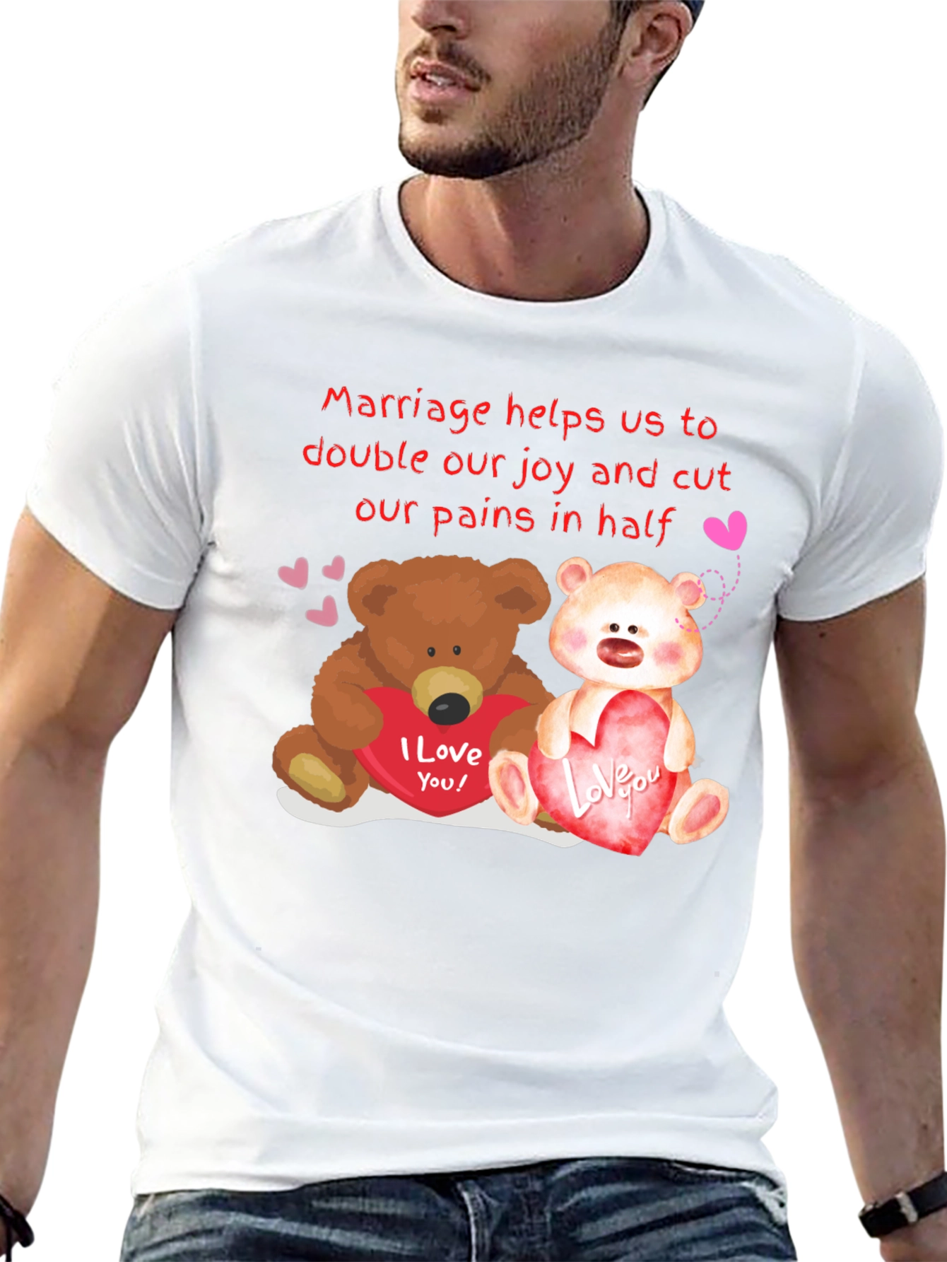 Cute Couple Bears Valentine T-Shirt