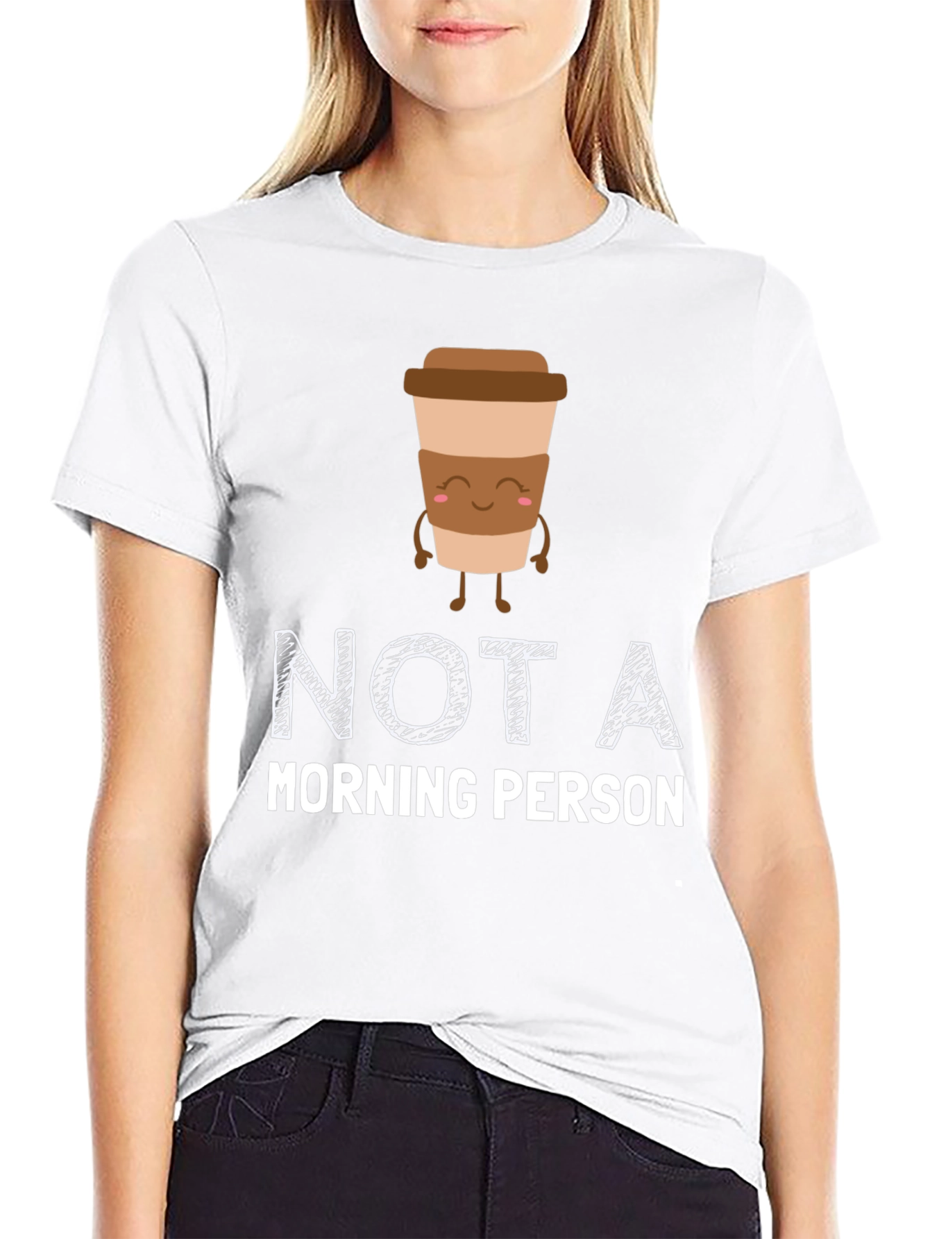Not A Morning Person Coffee Graphic T-Shirt