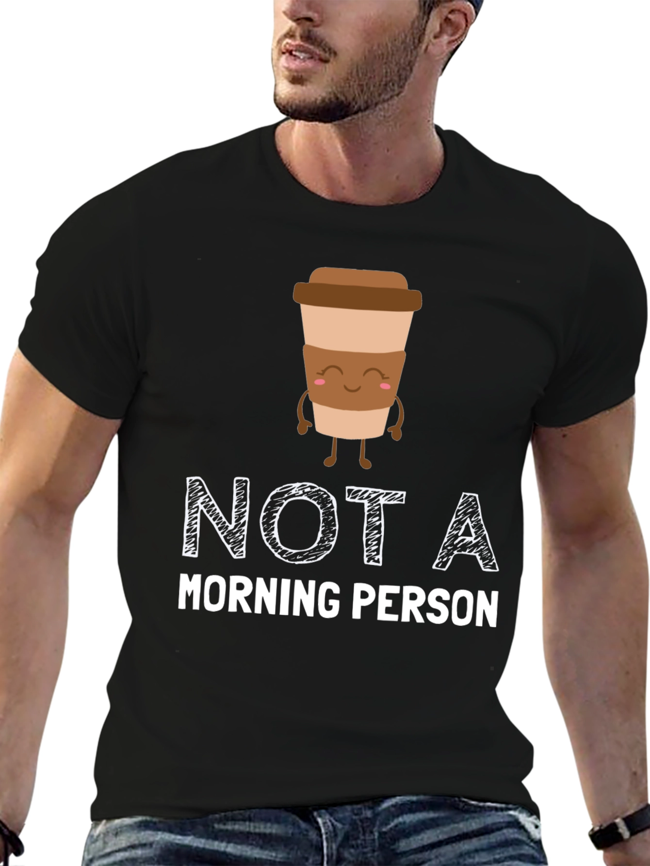 Not A Morning Person Coffee Graphic T-Shirt