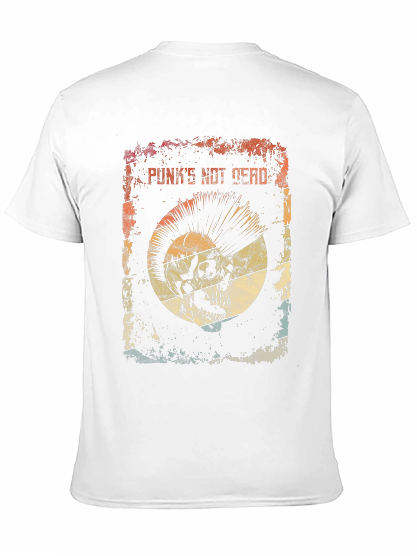 Punks Not Dead Skull Graphic Tee