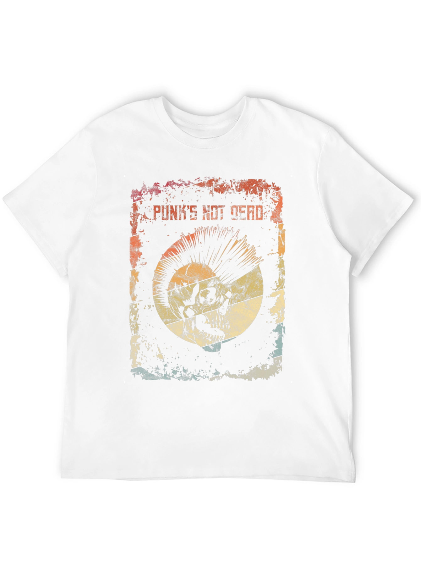 Punks Not Dead Skull Graphic Tee