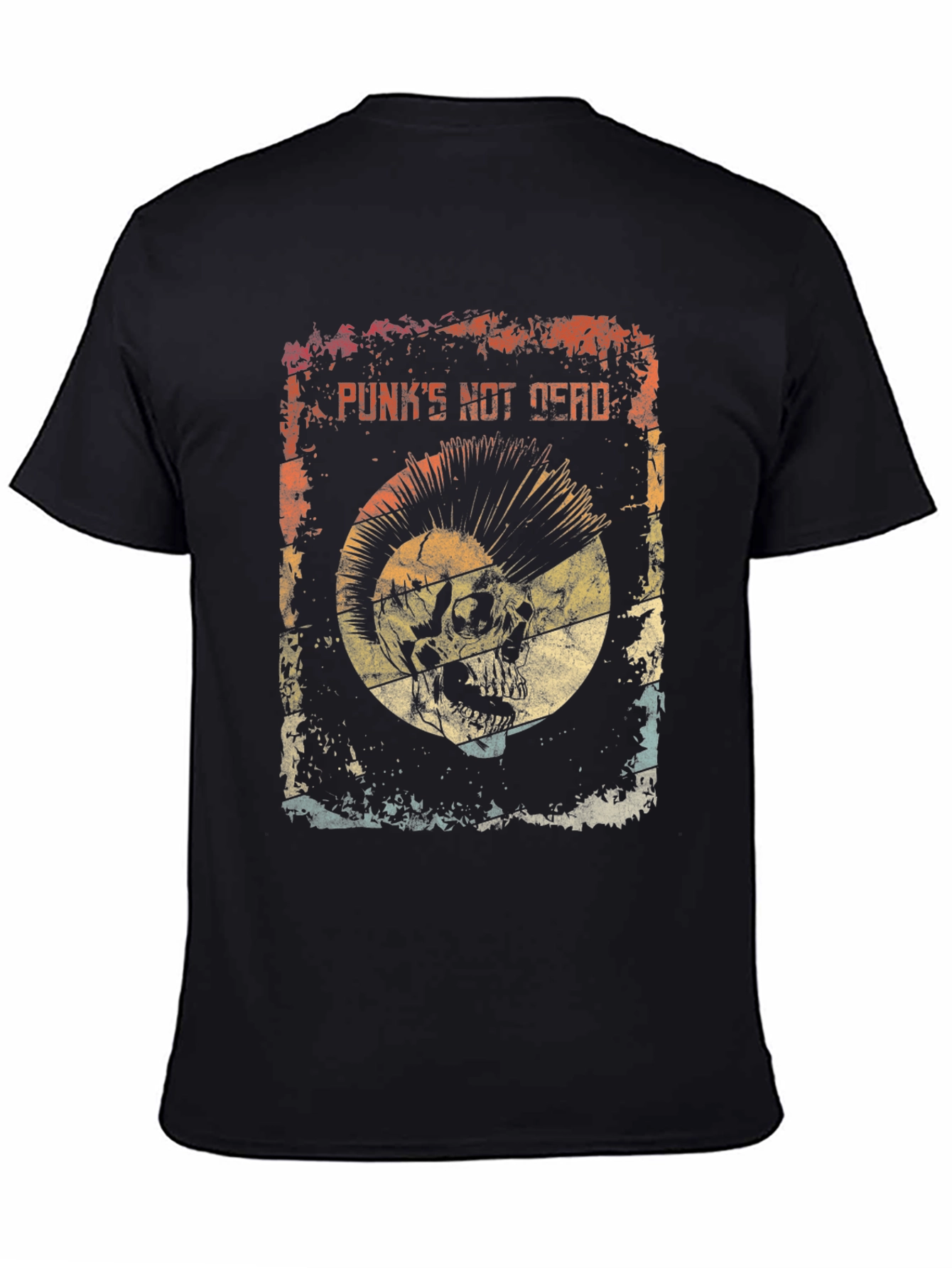Punks Not Dead Skull Graphic Tee